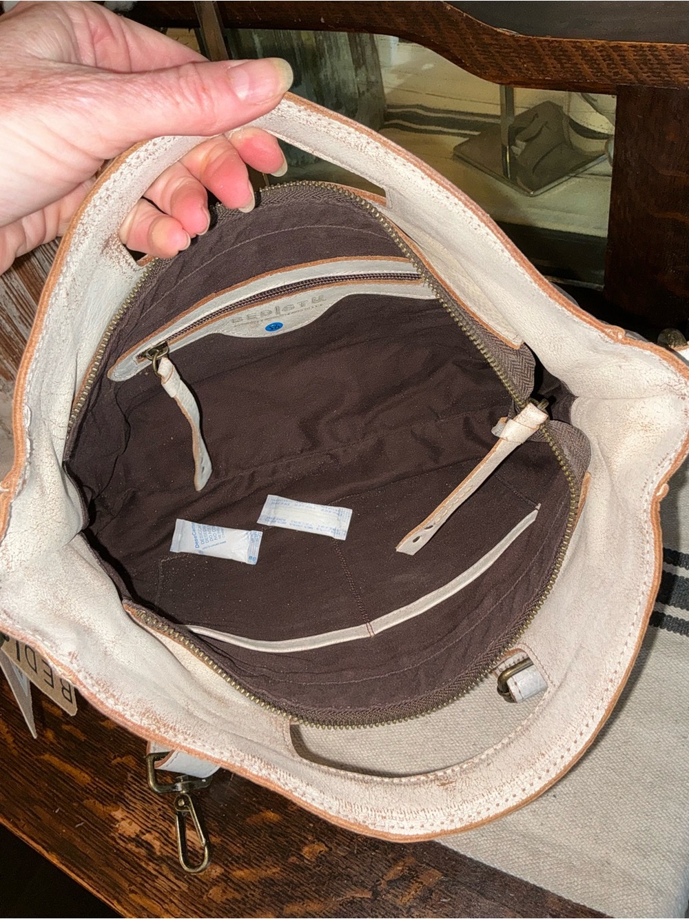 NWT Bed Stu Orchid Woven Leather Satchel Handbag Crossbody Bag Nectar Lux $280 - Picture 12 of 13